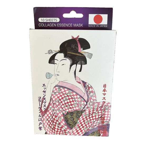 MITOMO Collagen Essence Facial Masks 10 Sealed Sheets/ Spa Firming Masks - Picture 3 of 5